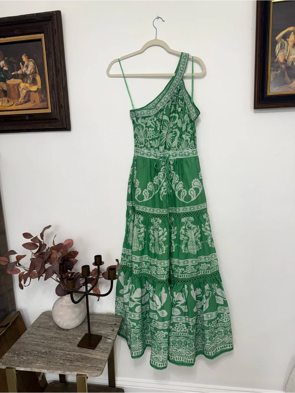 FARM Rio Green One-Shoulder Floral Maxi Dress - Picture 3 of 9